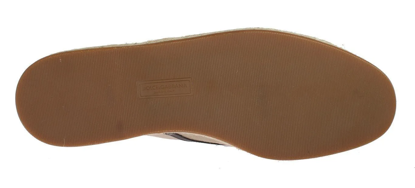 Beige Brown Leather Shoes