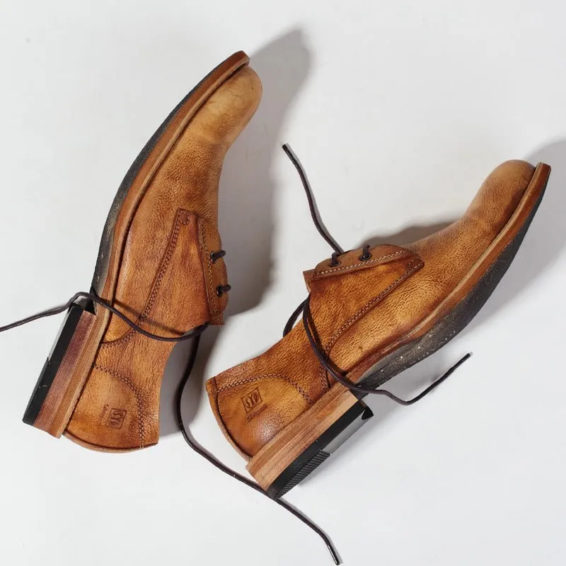British trendy casual leather shoes soft bottom brogue shoes