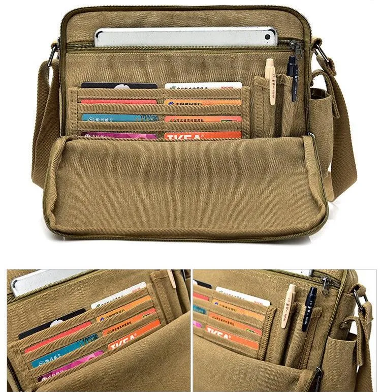Canvas Messenger Bag