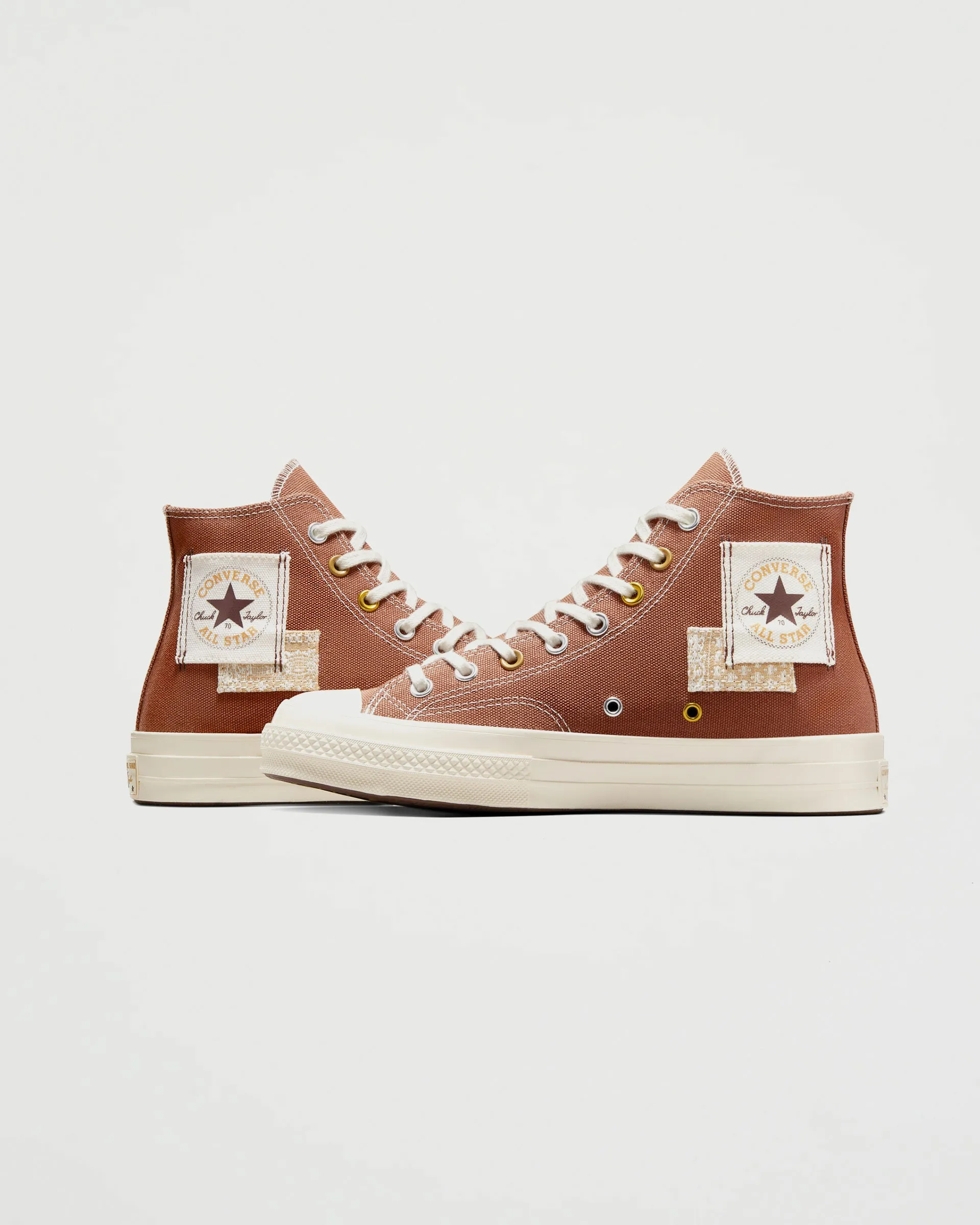 Chuck 70 Hi Patchwork Tawny Owl