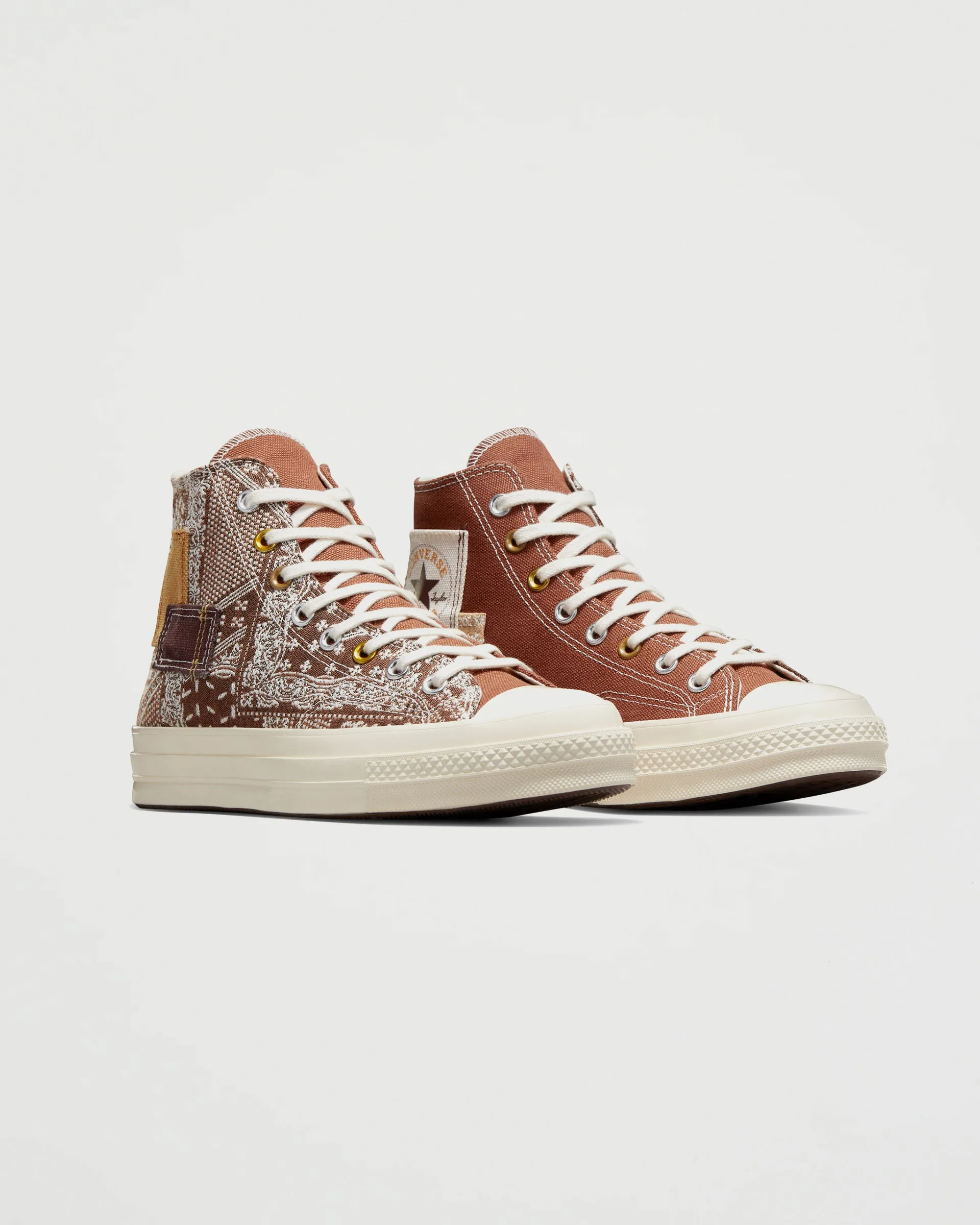 Chuck 70 Hi Patchwork Tawny Owl