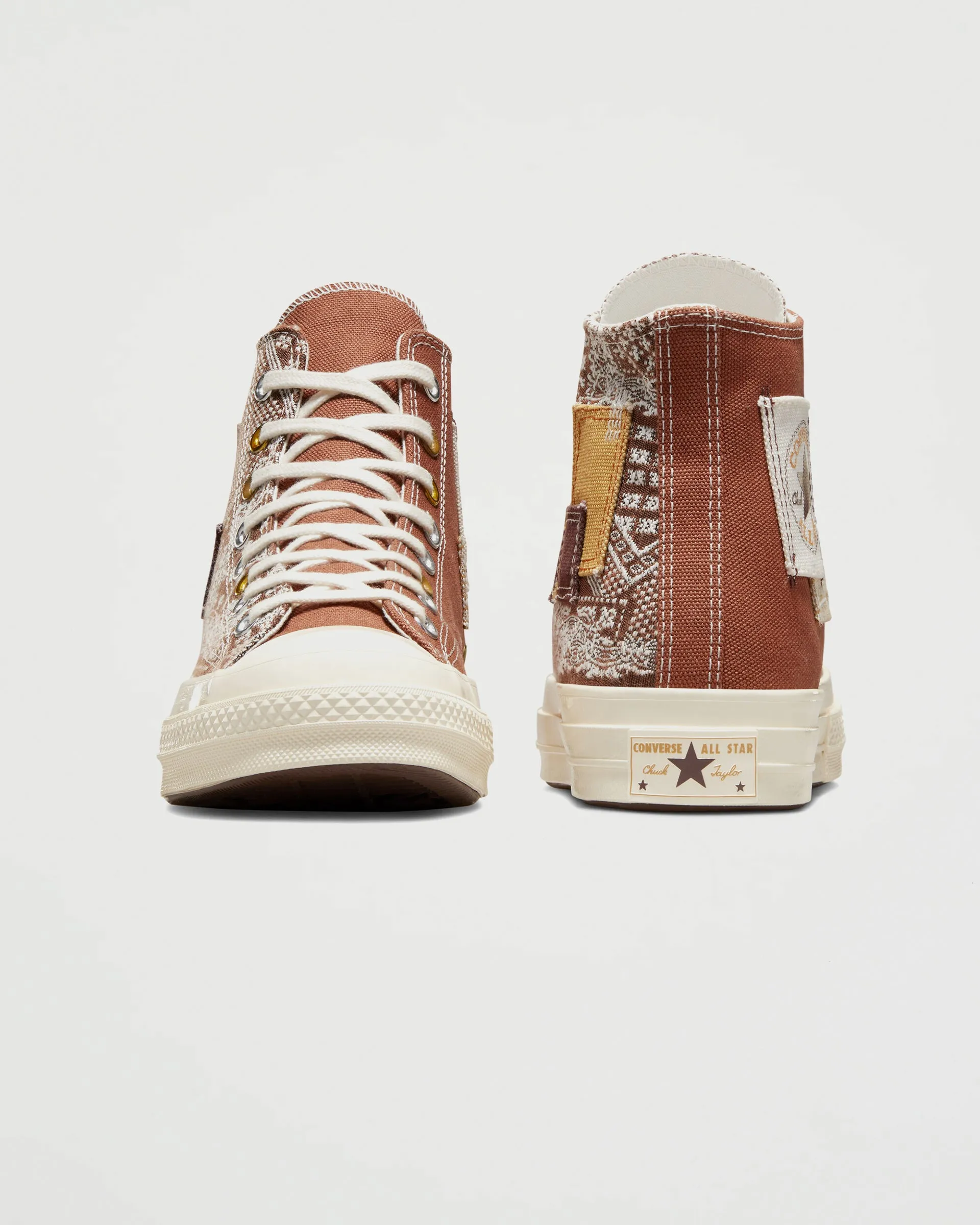 Chuck 70 Hi Patchwork Tawny Owl