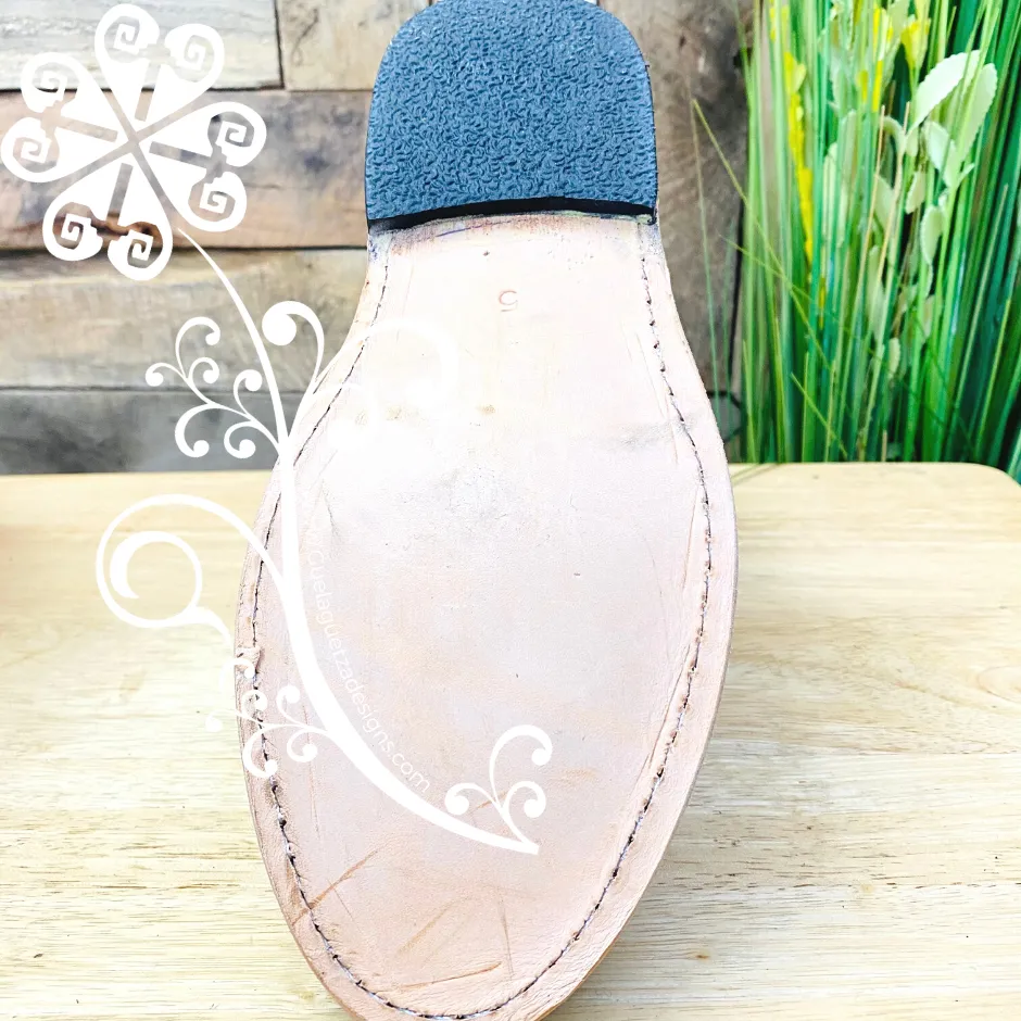 Dark Brown Tejido Leather Men Shoes