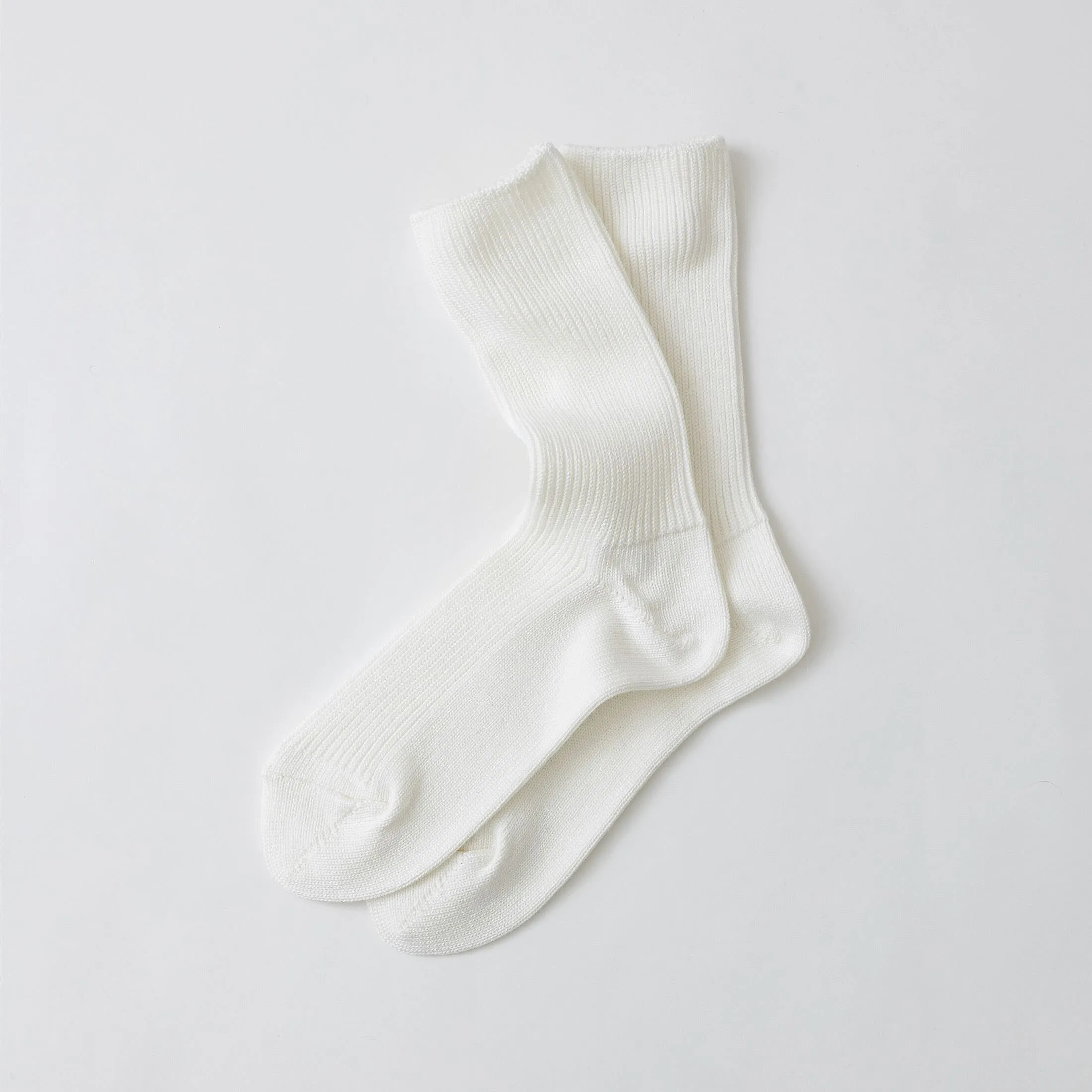 Fine Rib Cotton Socks