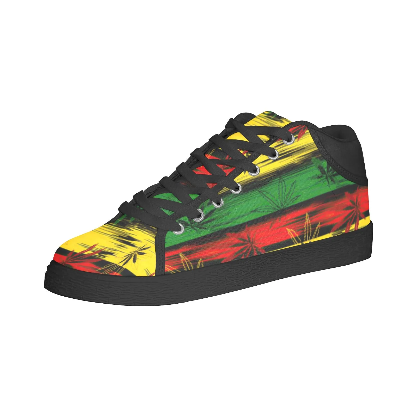 Herb/ Jamaican Themed  mens s chukka canvas shoes Men's Chukka Canvas Shoes