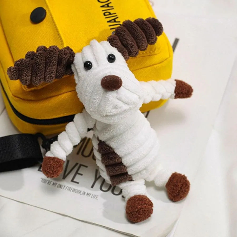 Letter Frog Puppy Duck Accessory Zipper Canvas Crossboby Bag