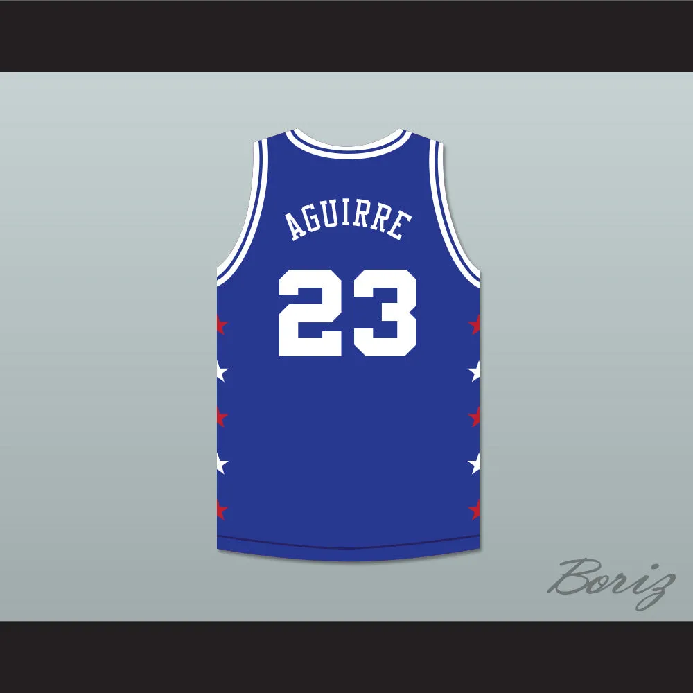 Mark Jackson 13 Magic Johnson All Star Game Blue Basketball Jersey 1989 Midsummer Night's Magic Charity Event