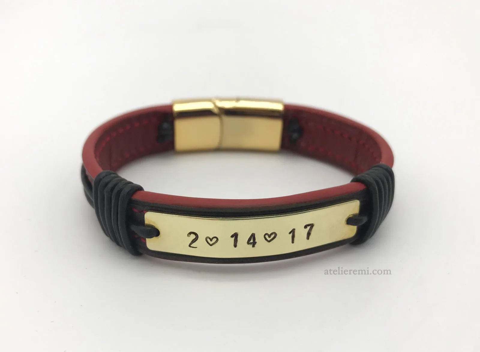 No. B01G | Couples Bracelet Set (Goatskin Lined Interior)