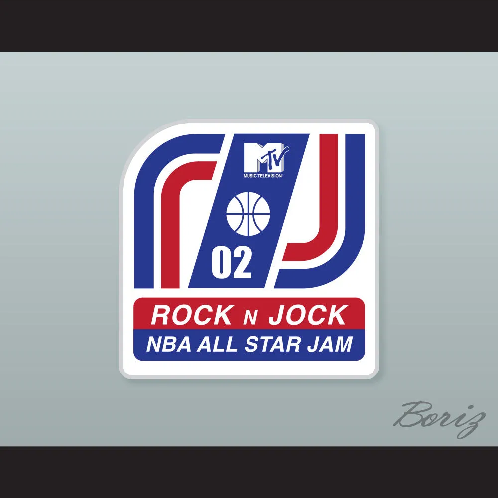 P Diddy 1 Stripes Basketball Jersey Rock N' Jock All Star Jam 2002