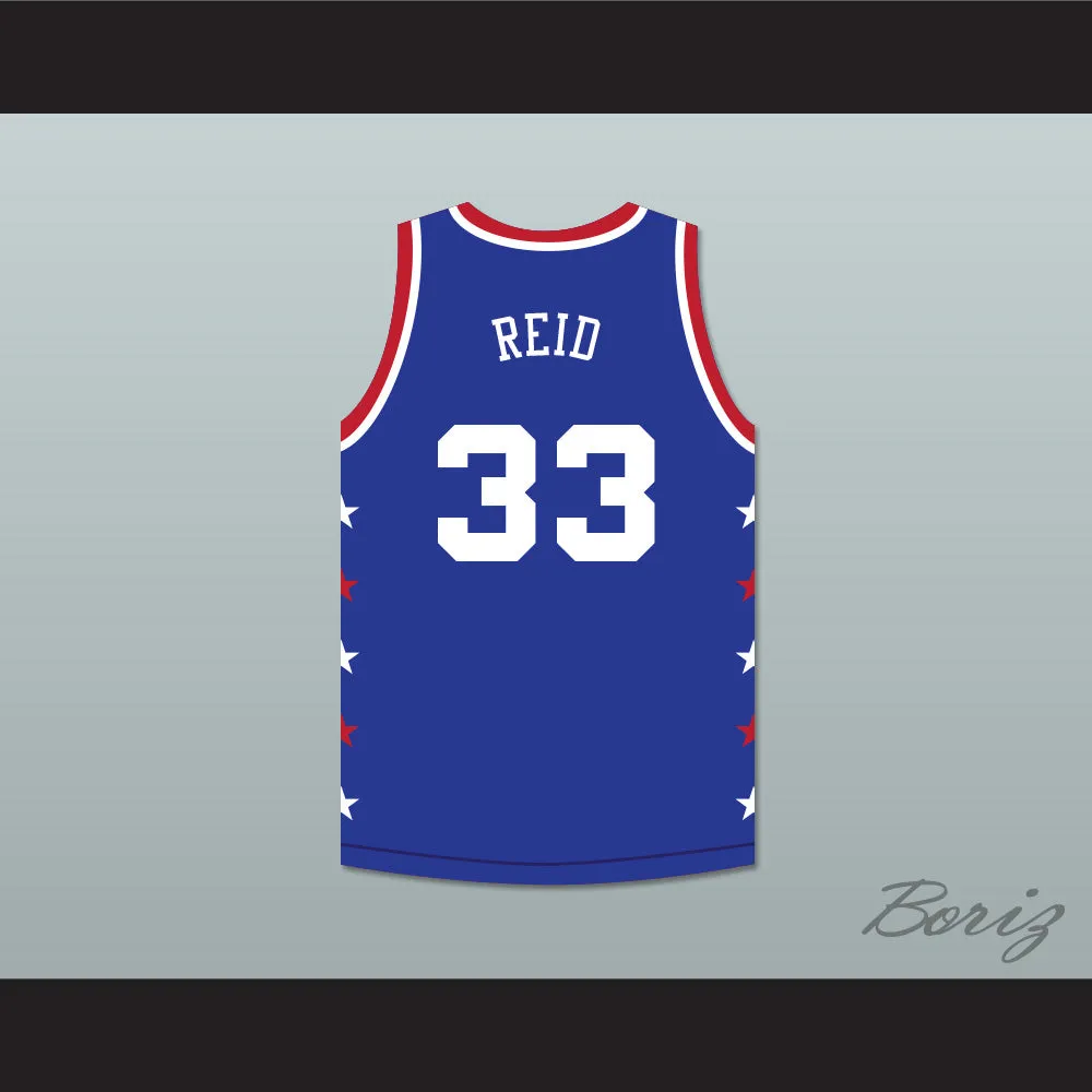 Robert Reid 33 Magic Johnson All Star Game Blue Basketball Jersey 1986 Midsummer Night's Magic Charity Event