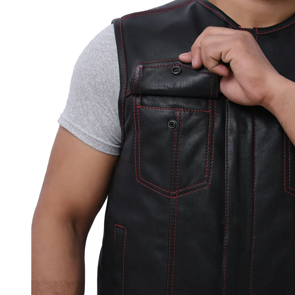 SUNRISE - Motorcycle Leather Vest