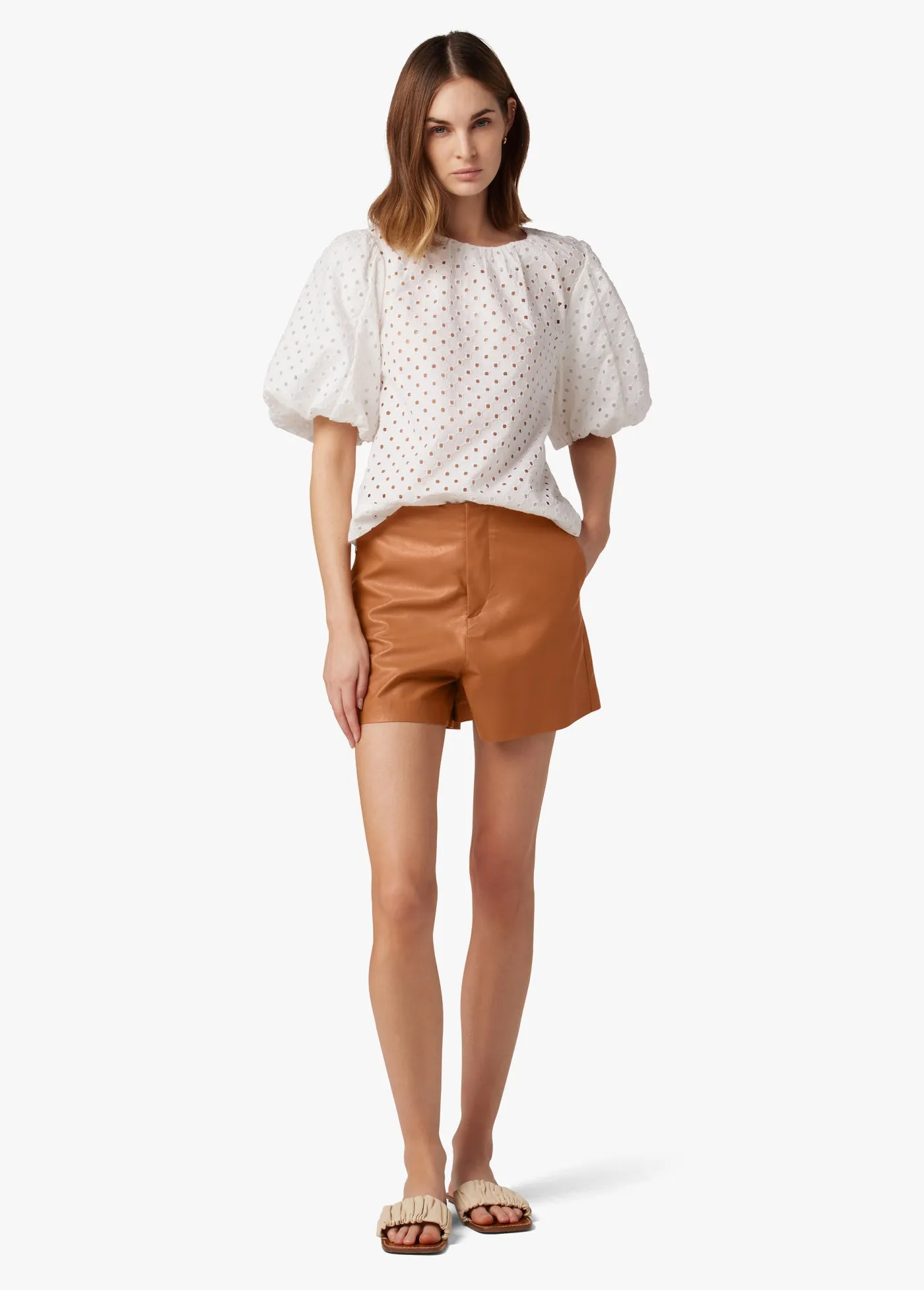 THE JOHNNIE VEGAN LEATHER SHORT