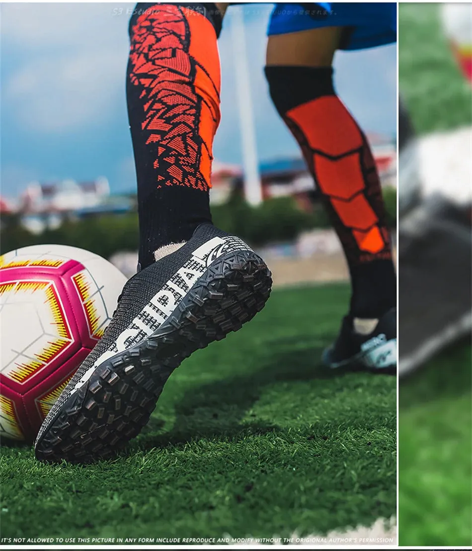 Ultralight Soccer Shoes Men Outdoor FG TF Boys Non-Slip Cleats