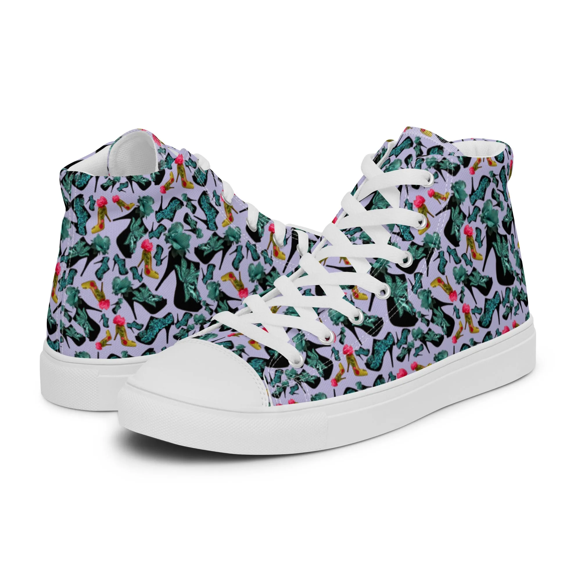 Women’s high top canvas shoes 'Blue shoes'